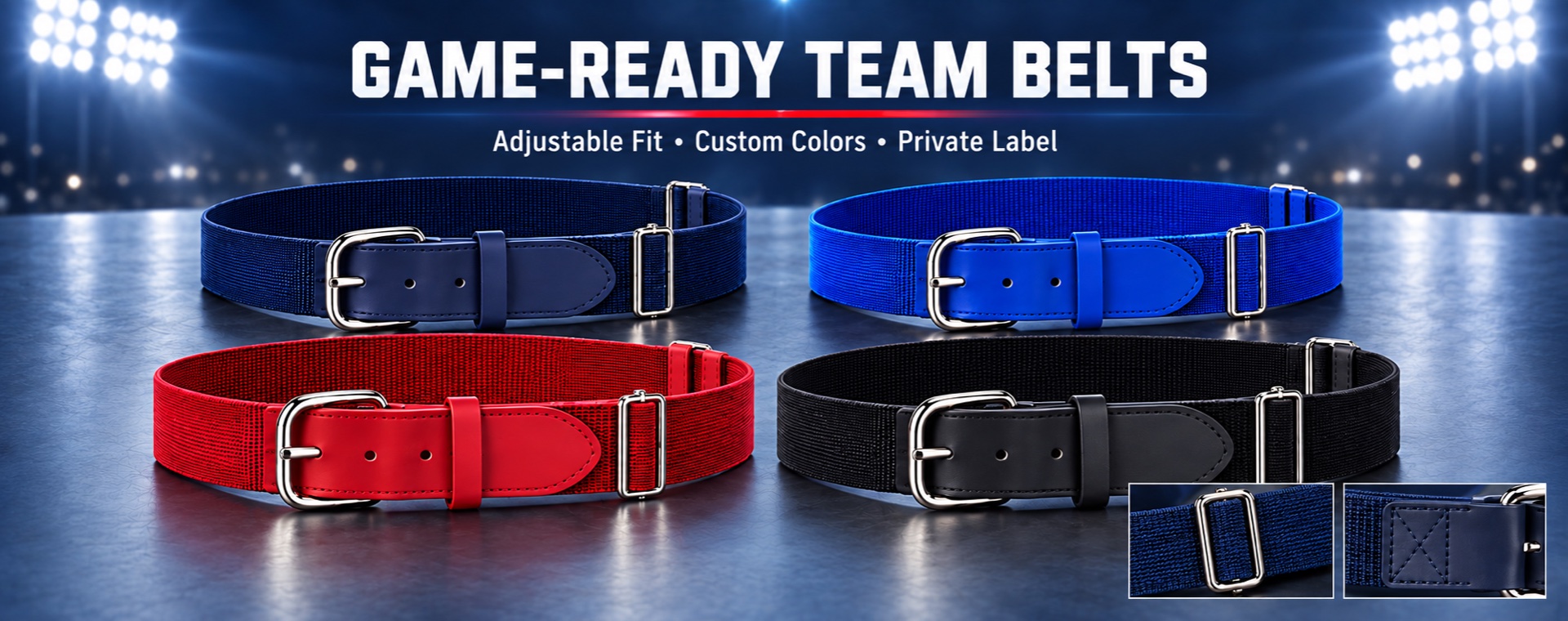 Custom Baseball Belts