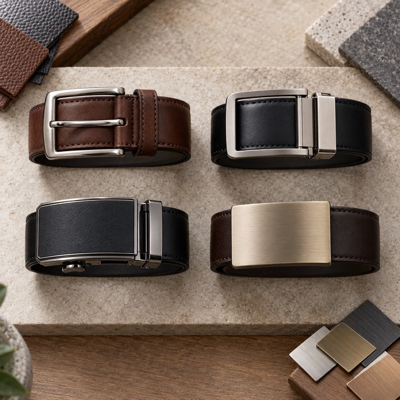 The Complete Guide to Belt Buckle Types: Ratchet, Reversible, Plate, and Pin Buckles Explained