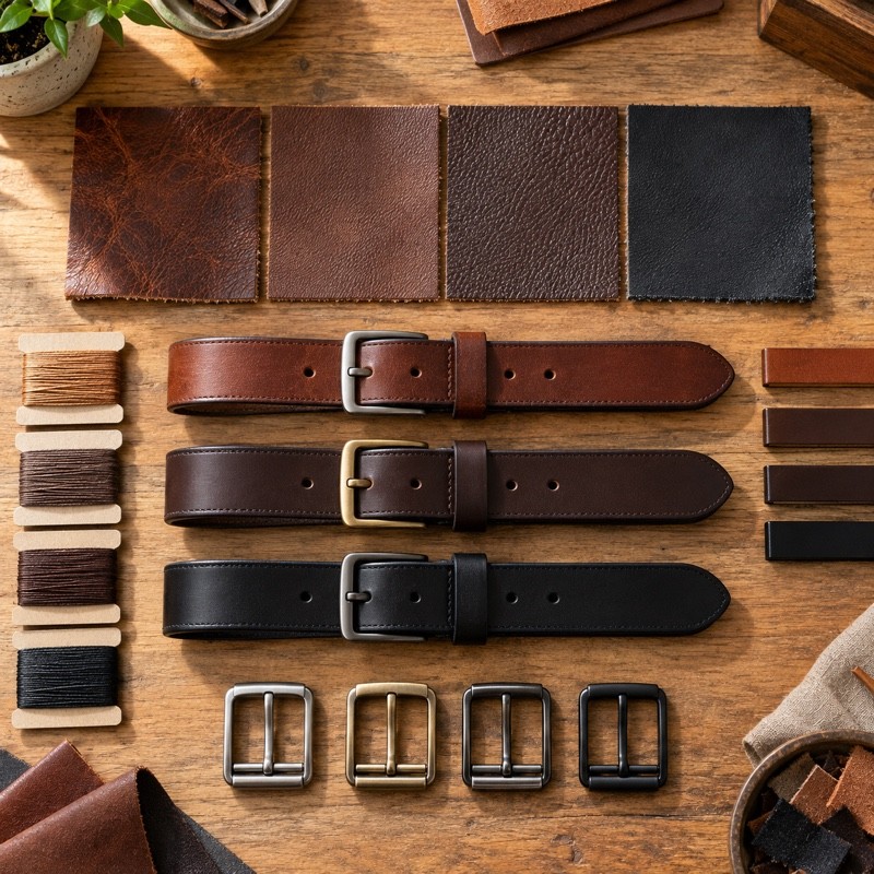 Custom Leather Belts: How to Choose the Right Leather, Color, and Finish for Your Brand