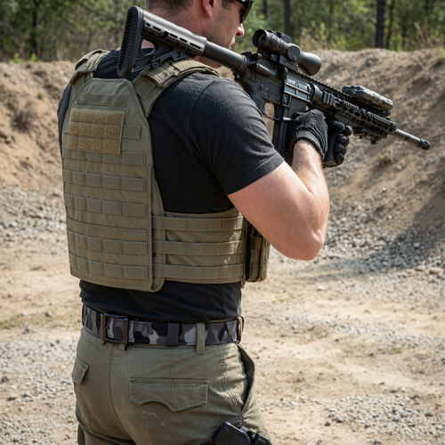 Tactical Gun Sling Belt with MOLLE Webbing