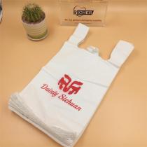 promotional custom safety plastic t shirt bag
