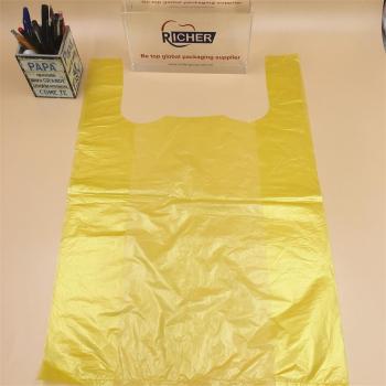 customized printing logo plastic t shirt bag with muti-color