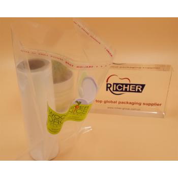 resealable clear polybag plastic self adhesive bag  For Garment
