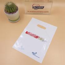 PE White Printed Plastic Die Cut Promotion Bag