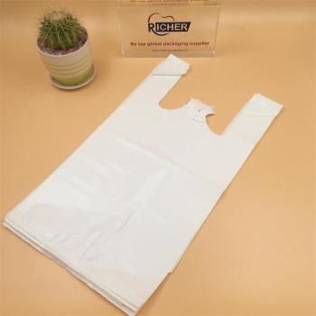 100% Virgin material HDPE Plastic T-Shirt Bag Vest bag