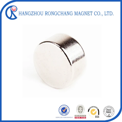 N35 Nickle plated super strong cylinder mini small thin round disc neodymium magnet