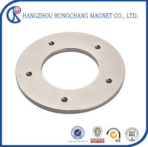N35 neodymium diametrically magnetized ring magnets with Nickel coating