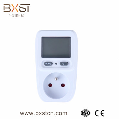 Digital display and intelligent electric energy with the eu plug and socket multiple LCD power socket