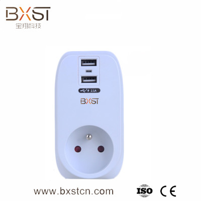 New design, high quality of the AC power socket 2.1 USB charging