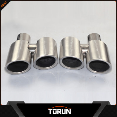 2017 hot sale for Porsche panamera 4S 304 stainless steel round exhaust tip