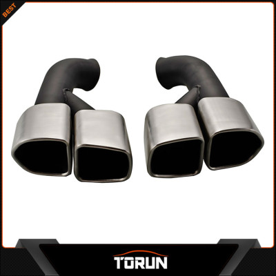 2017 SUS304 elegant muffler exhaust 2014 Porsche cayenne square exhaust tip