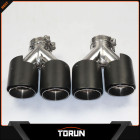 2017 hottest universal for bmw invisibility crator akrapovic dual carbon fiber exhaust tip