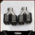 Classical 90diagonal Dual Inlet63mm Outlet89mm for AKRAPOVIC carbon fiber exhaust
