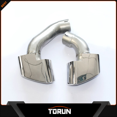 1Pair Steel Rear Bumper Exhaust Tip Muffler Pipes For BMW F15 X5 E70 2014 - 2015