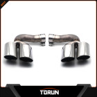 2018 Porsche Cayenne GTS exhaust tip S muffler tip POLISH BRUSH CHROMING BLACK surface