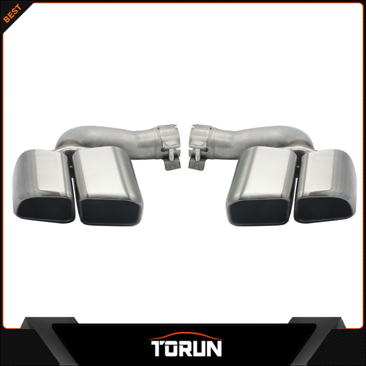 2018 Porsche Cayenne quad exhaust tip quad muffler pipe 2pcs/set