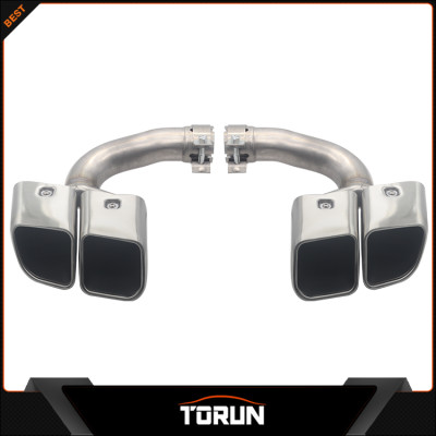 2018 Porsche Cayenne quad  exhaust tip quad muffler pipe 2pcs/set