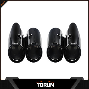 2018 newest exhaust tip for macan 3.0 chroming black 4 pieces for one set