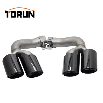 2018 new style 3 layers exhaust tip for porsche cayenne muffler pipe