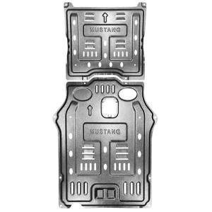 Aluminum alloy replacement auto parts lower engine cover gearbox skid plate for ford 2018 Mustang
