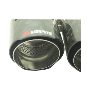 2020 hottest universal for bmw invisibility crator akrapovic dual carbon fiber exhaust tip