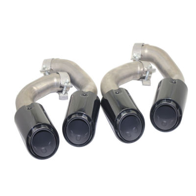 2018 Porsche Cayenne S GTS exhaust tip  muffler tip  CHROMING BLACK surface