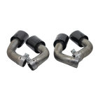2018 Porsche Cayenne S GTS exhaust tip  muffler tip  CHROMING BLACK surface