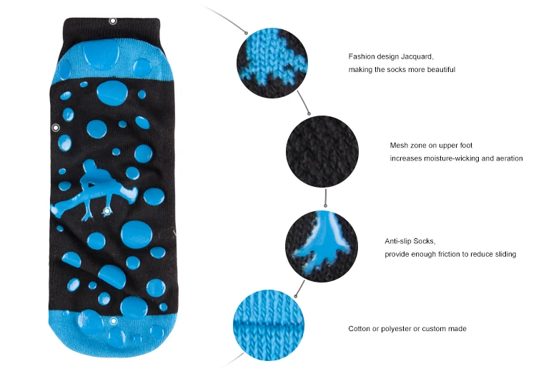 Anti Slip Jump Indoor Trampoline Park Socks Sport