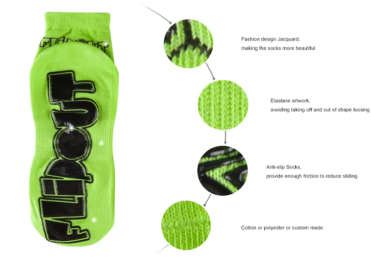 Anti Slip Jump Indoor Trampoline Park Socks Sport
