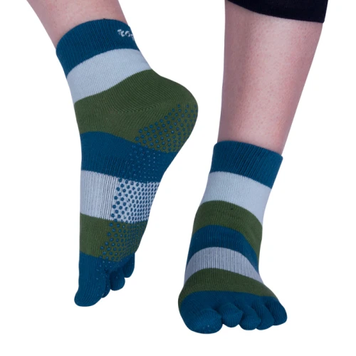 Stripes Five Toe Yoga Socks