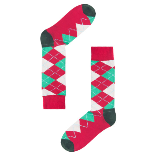 Red And Green Argyle Socks