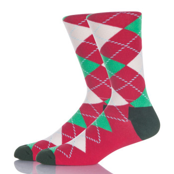 Red And Green Argyle Socks