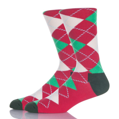 Red And Green Argyle Socks
