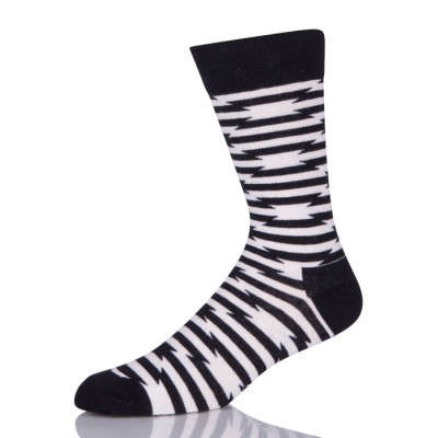 White And Black Stripes Socks