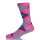 Grey And Pink Argyle Socks