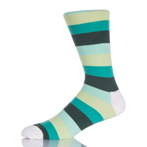 Men Sock With Colorful Stripes