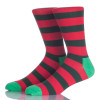 Green And Red Stripes Men Sock