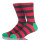 Green And Red Stripes Men Sock