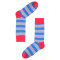 Blue And Grey Stripes Men Sock