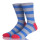 Blue And Grey Stripes Men Sock