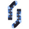 Blue Argyle Pattern Men Socks