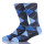 Blue Argyle Pattern Men Socks