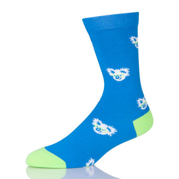 Cartoon Koala Women Blue Socks