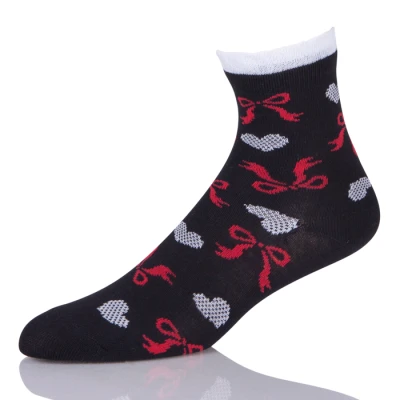 Black Women Socks With Bowknot