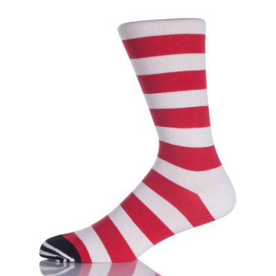 Red And White Stripes Girl Socks