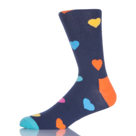 Colorful Heart Knitted Girl Socks