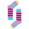 Colorful Stripes Pink Socks