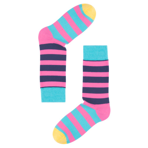 Colorful Stripes Pink Socks
