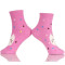 Pink Cat Paw Girls Floor Slipper Socks