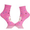 Pink Cat Paw Girls Floor Slipper Socks